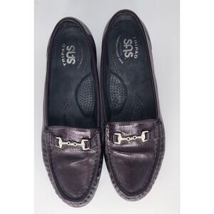 SAS Metro Tripad Comfort Burgundy Patent Leather Loafer‎  Shoes Women's 7 1/2  M